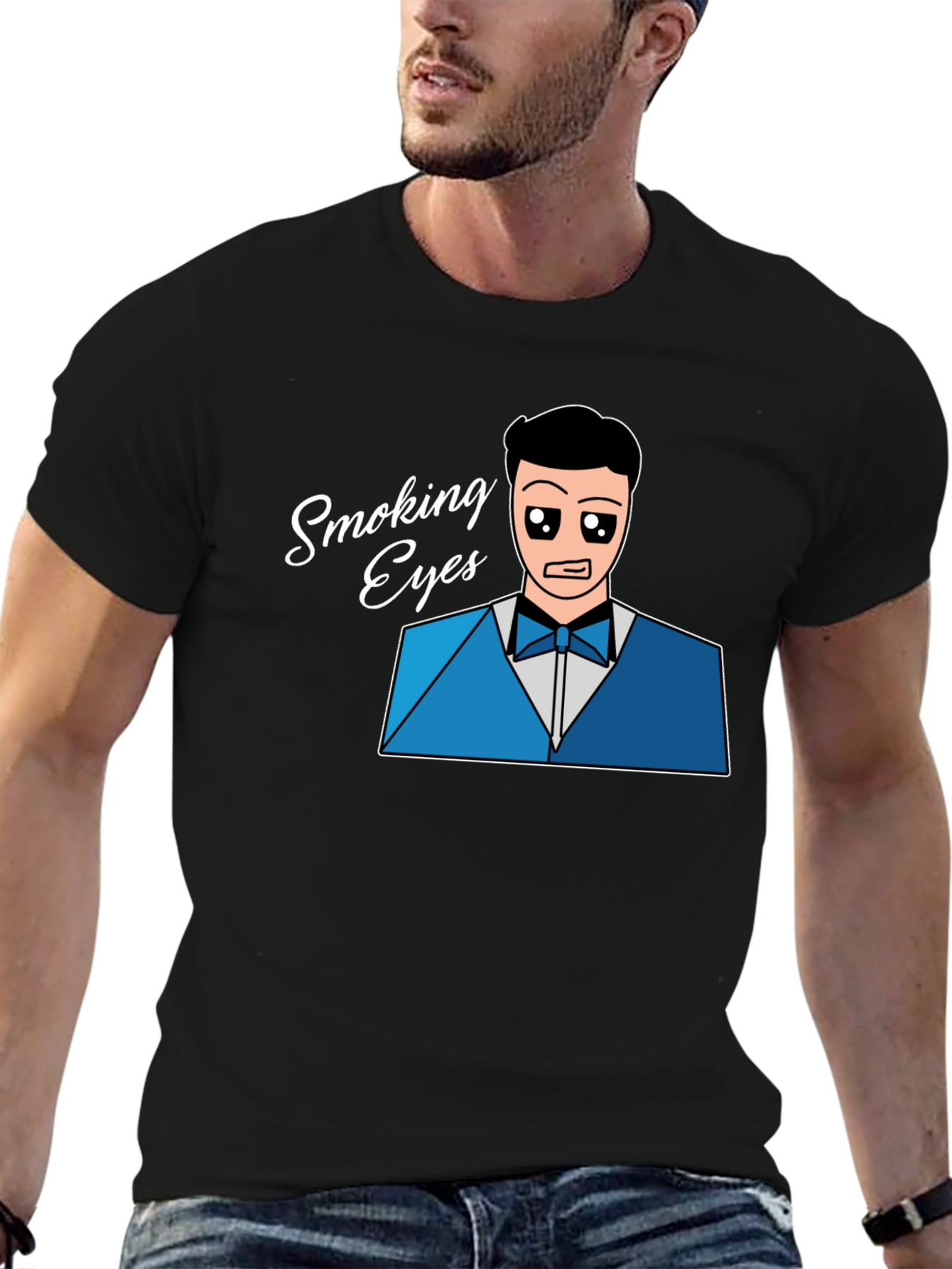Smoking Eyes T-Shirt - Unique Design