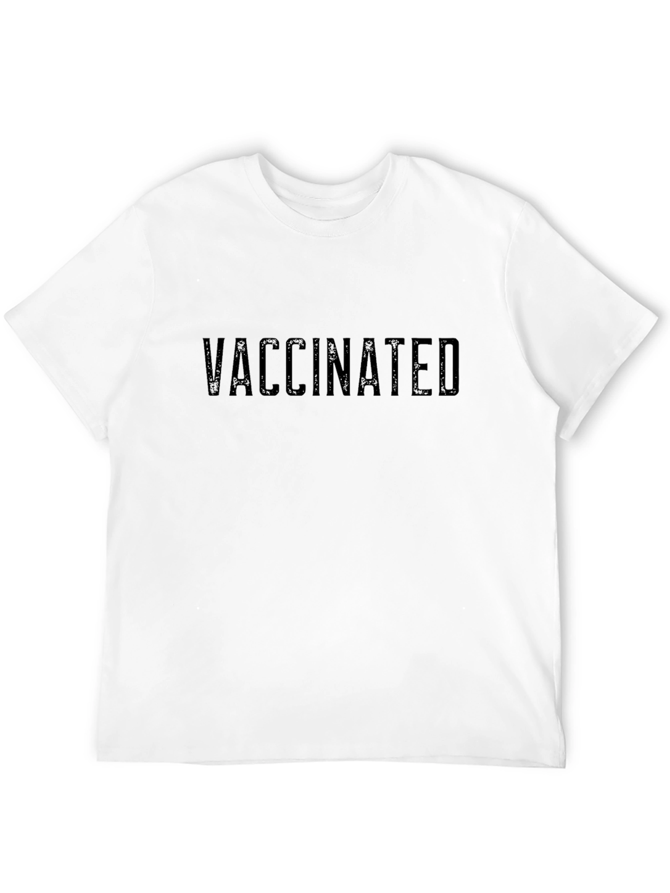 Vaccinated Statement Black T-Shirt