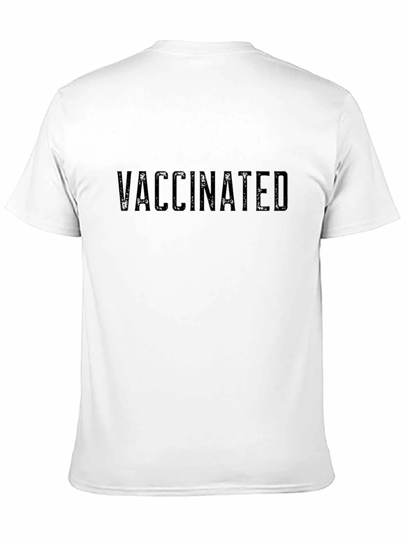 Vaccinated Statement Black T-Shirt