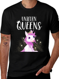 Unicorn Queens Black T-Shirt