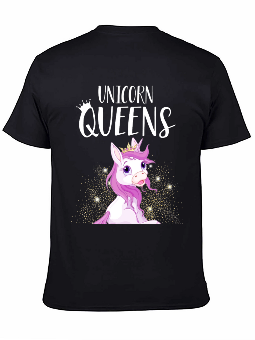 Unicorn Queens Black T-Shirt