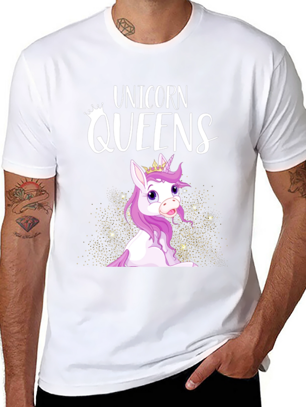 Unicorn Queens Black T-Shirt
