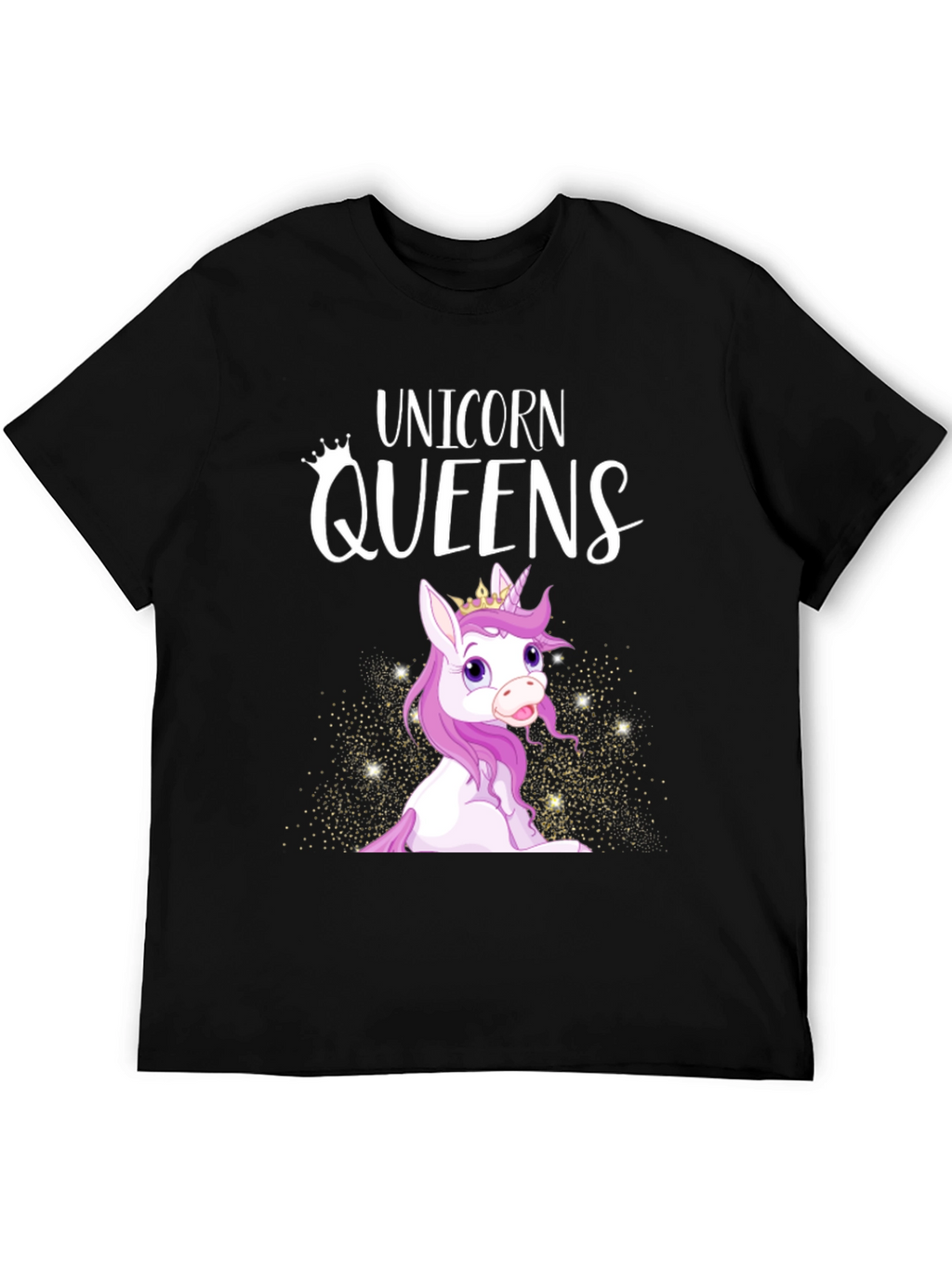 Unicorn Queens Black T-Shirt