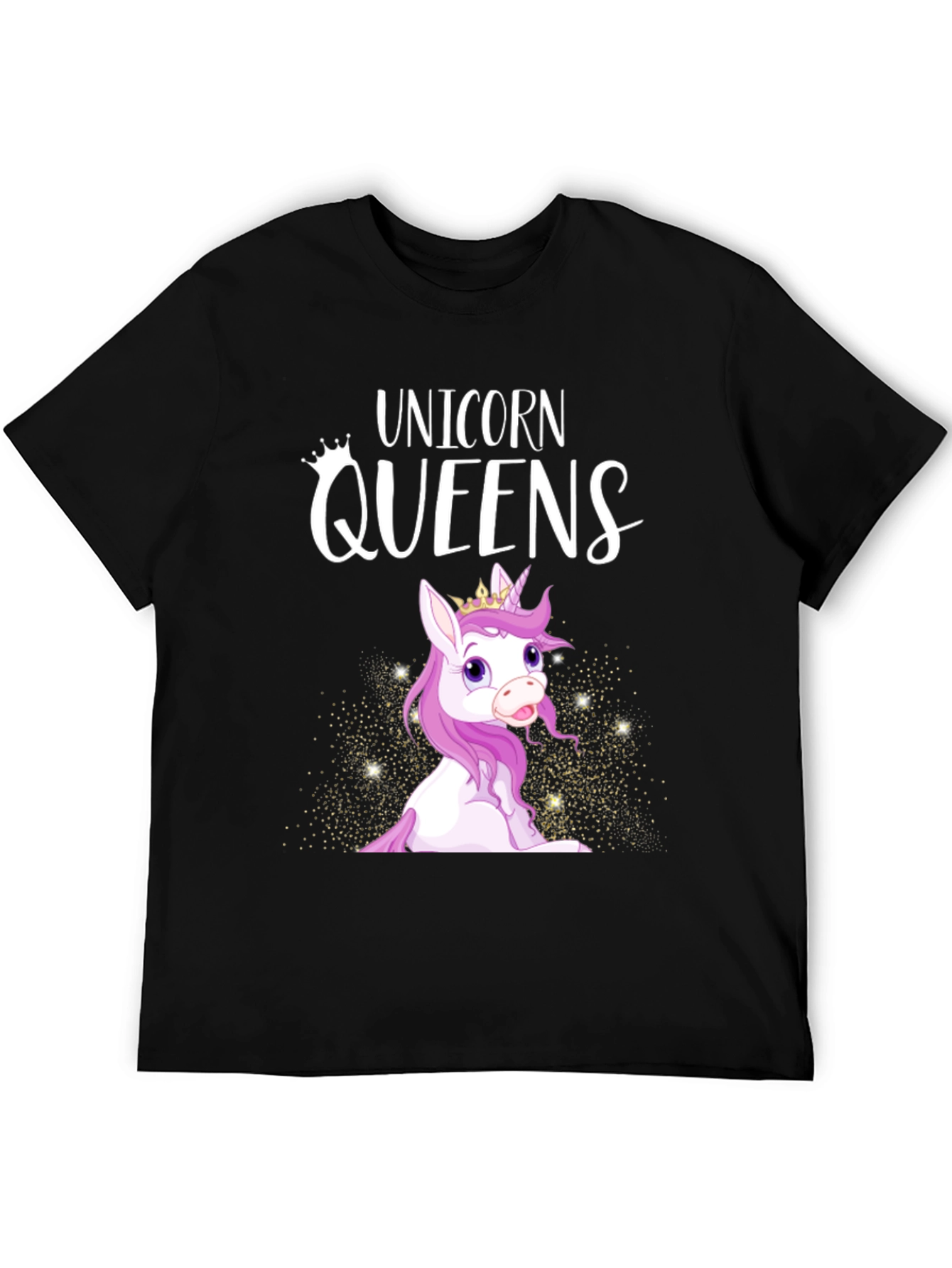 Unicorn Queens Black T-Shirt
