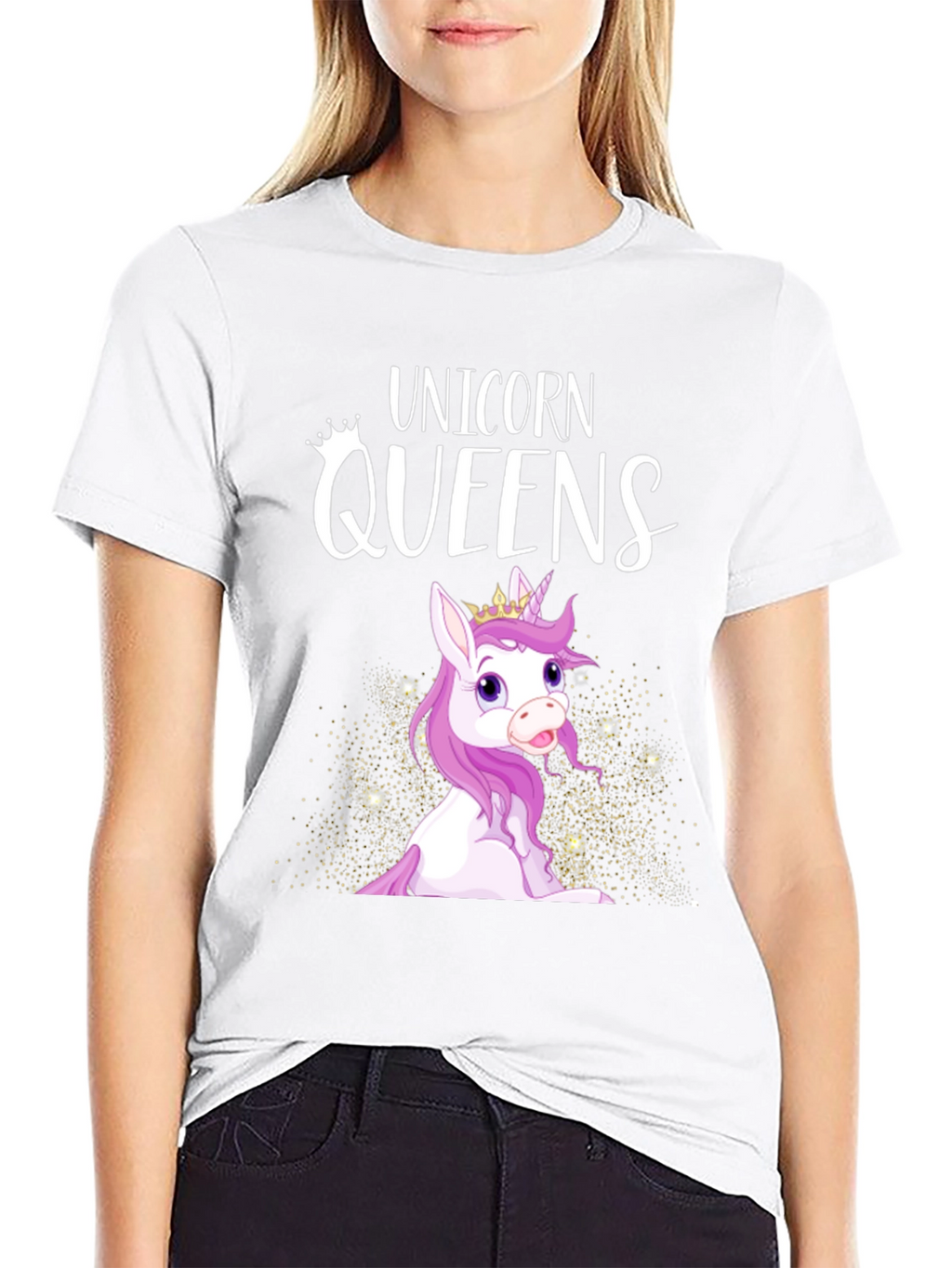 Unicorn Queens Black T-Shirt