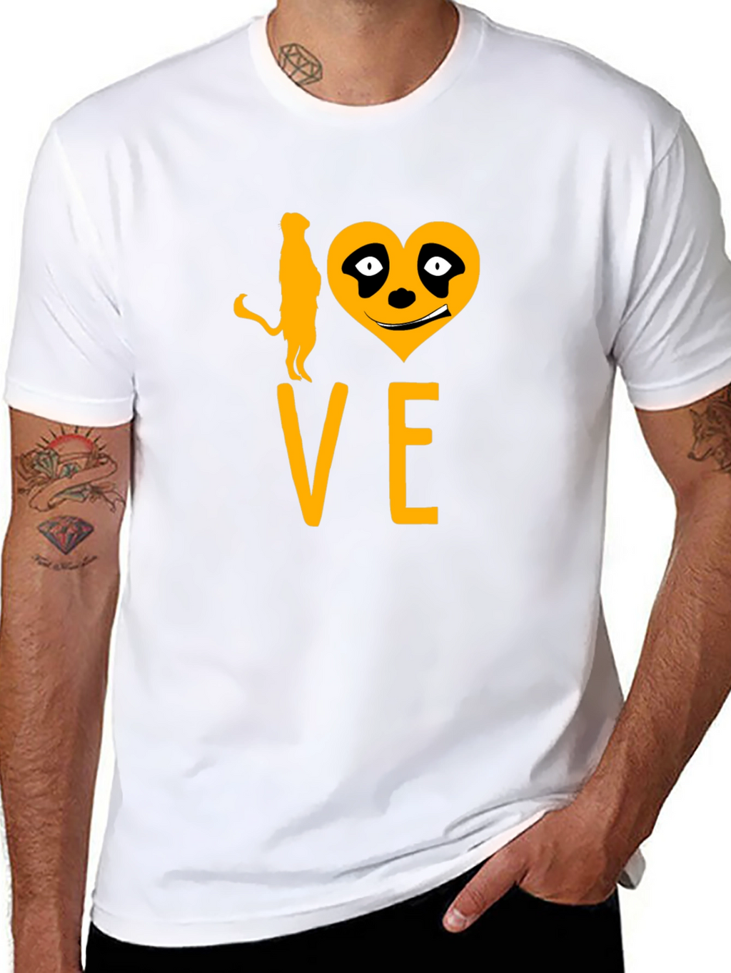I Love Meerkats Funny Graphic Tee