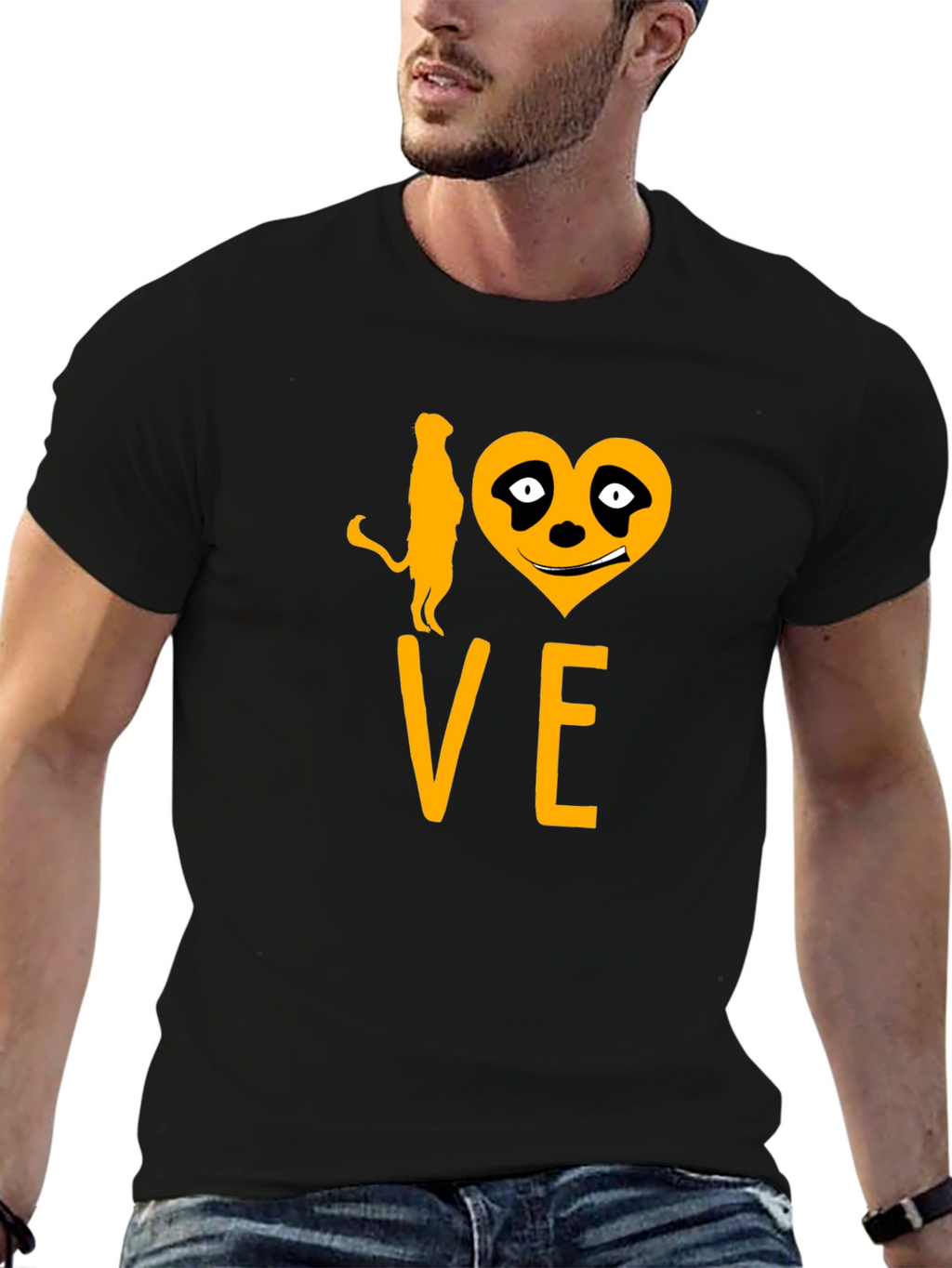 I Love Meerkats Funny Graphic Tee