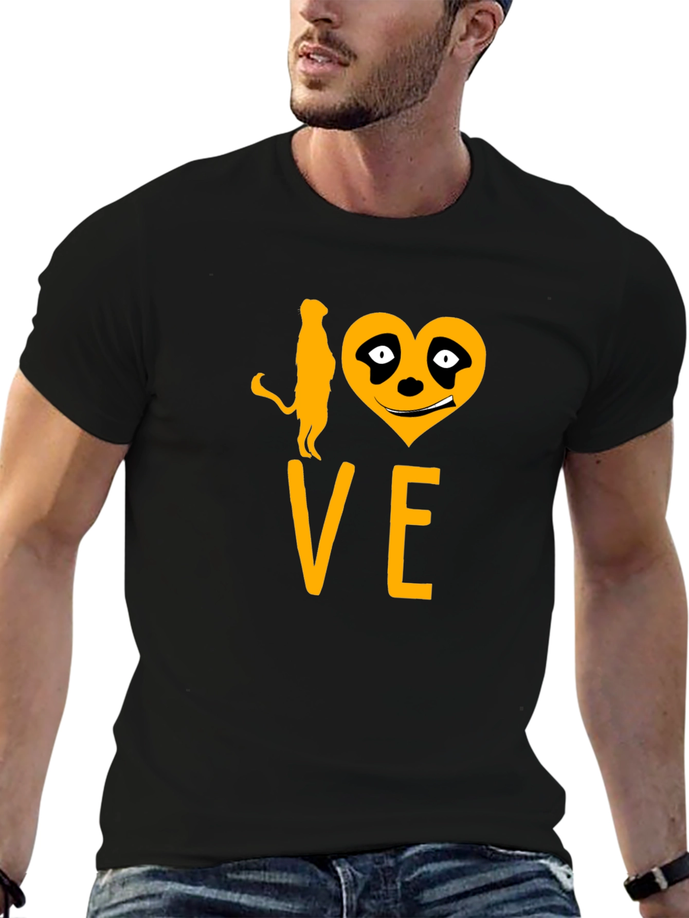 I Love Meerkats Funny Graphic Tee