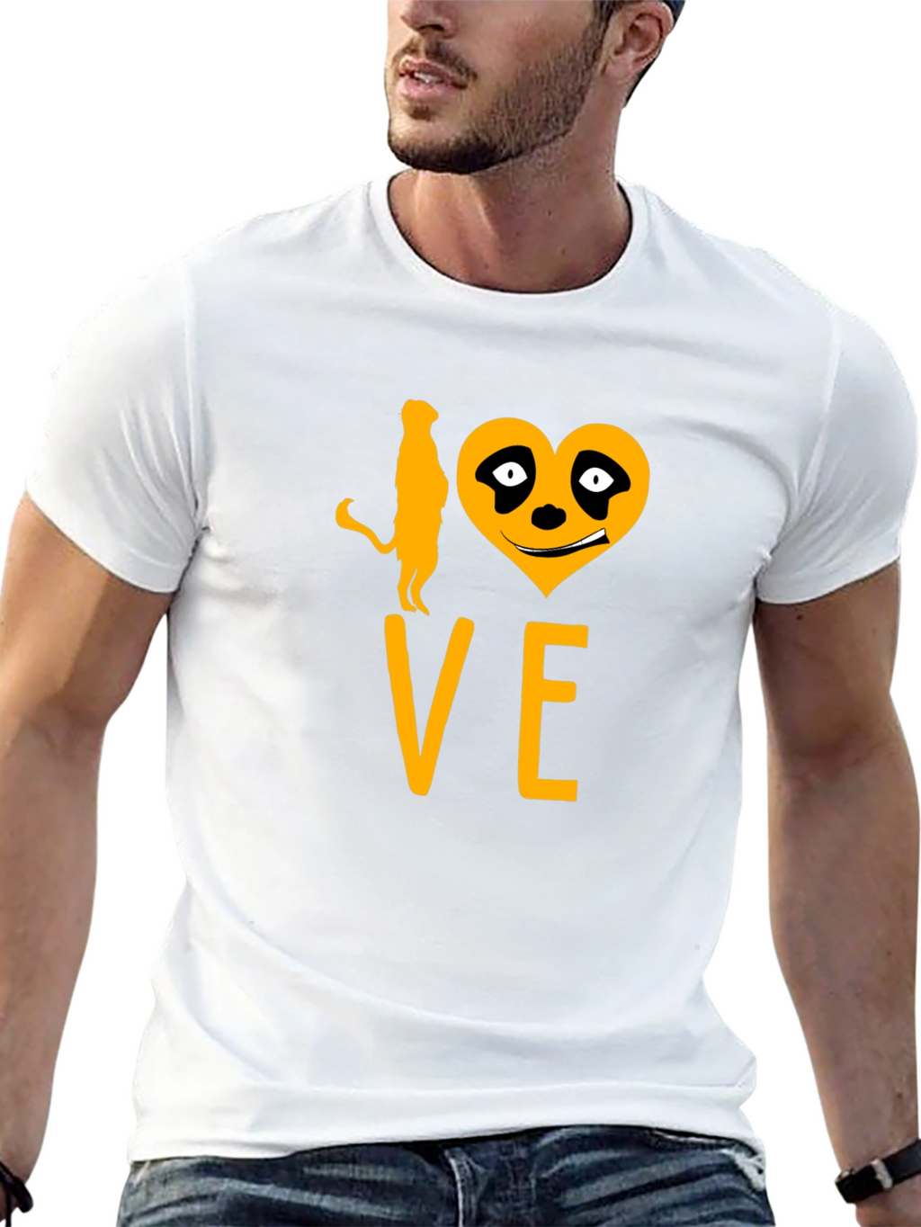 I Love Meerkats Funny Graphic Tee