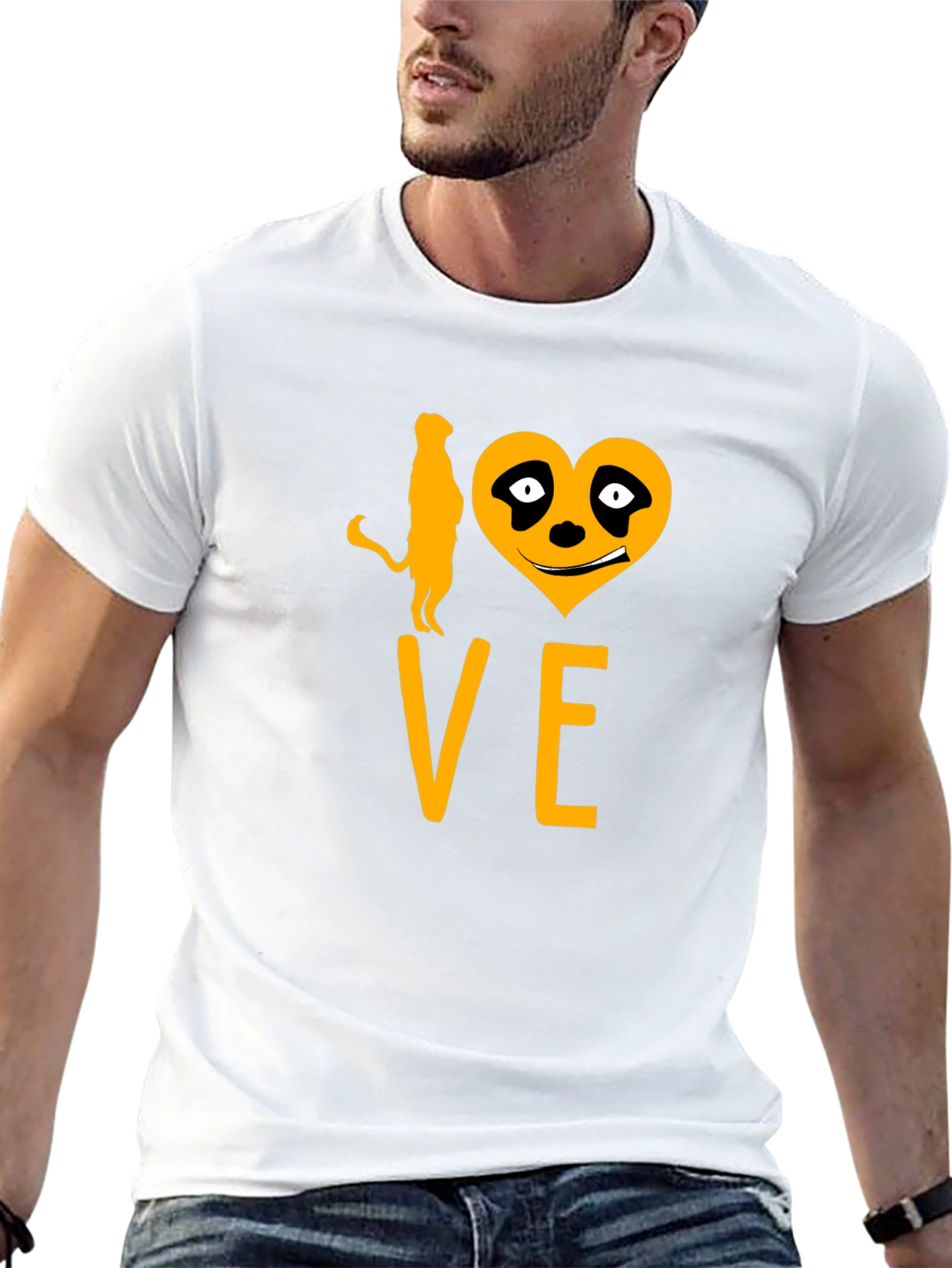 I Love Meerkats Funny Graphic Tee