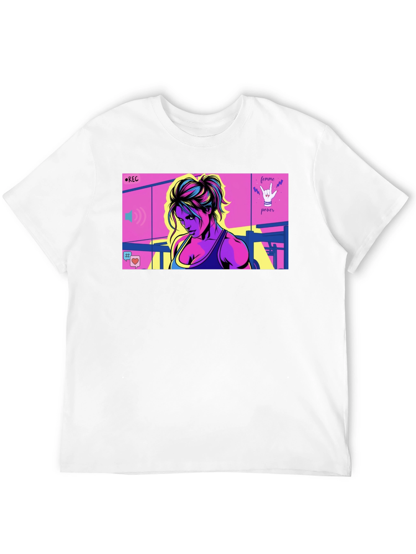 Femme Power Graphic T-Shirt - Black