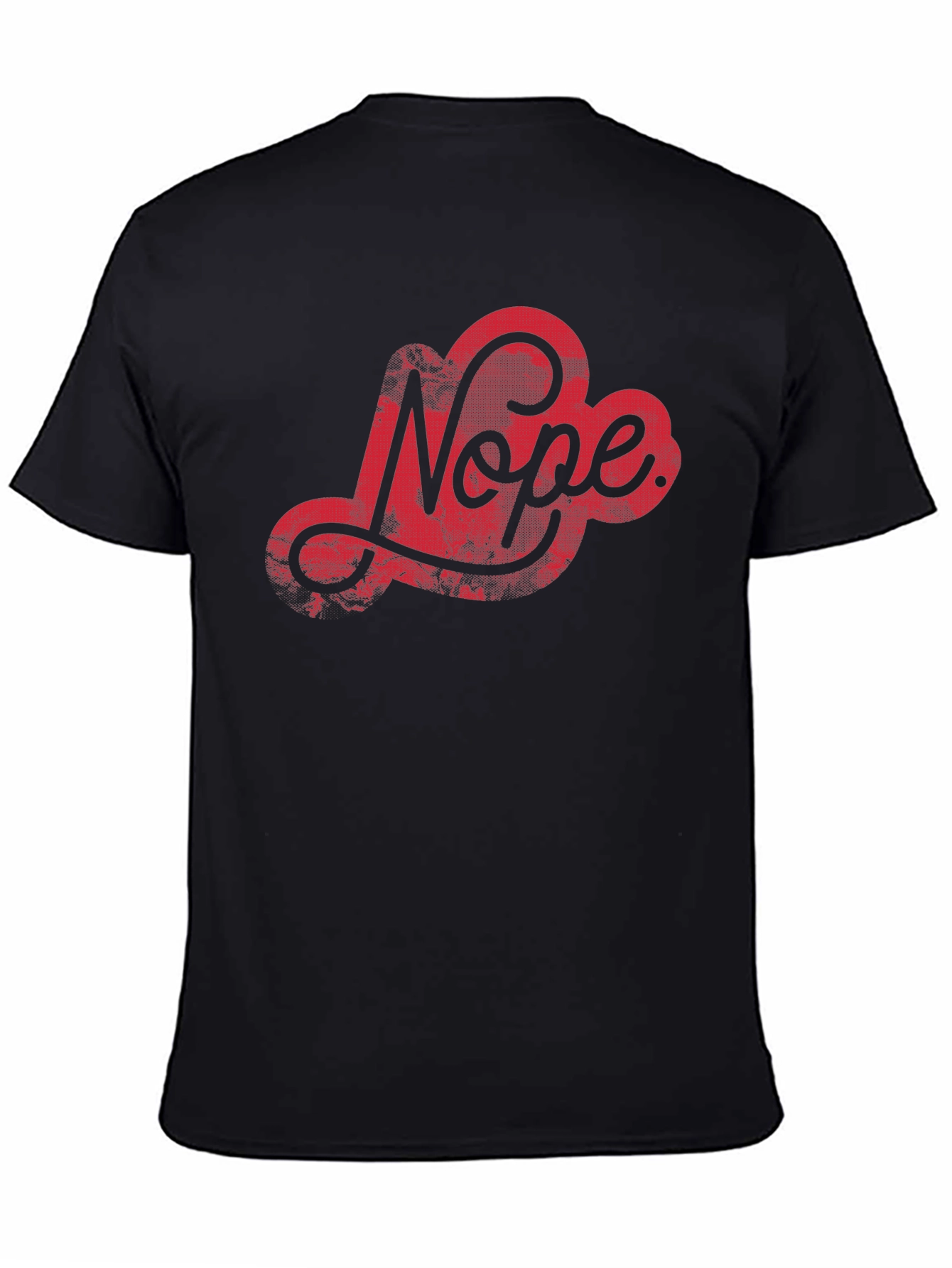 Nope Graphic Tee - Stylish Black Cotton T-Shirt