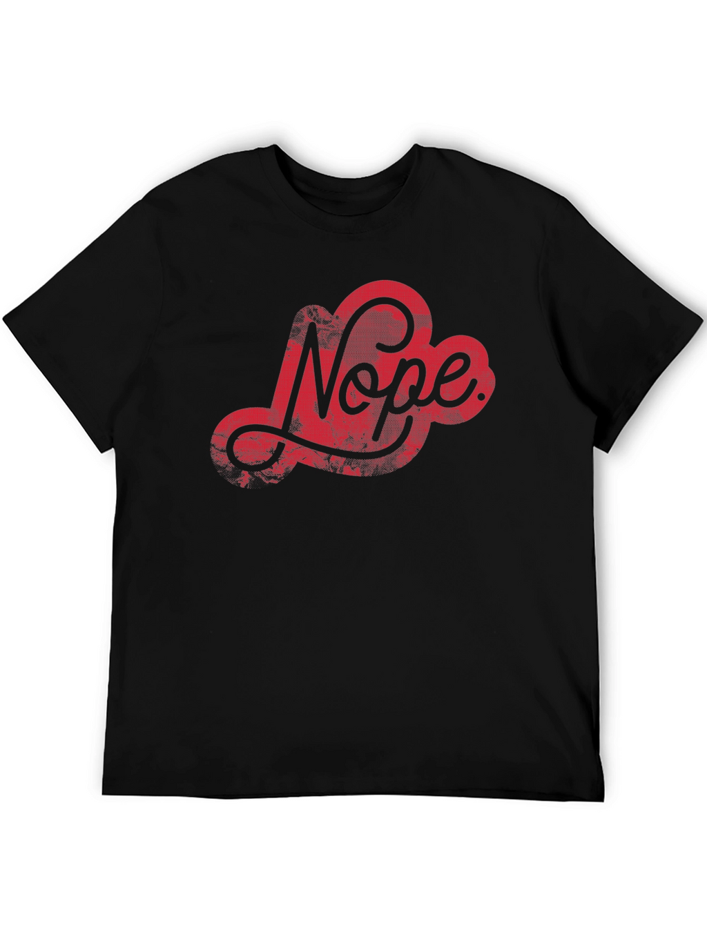 Nope Graphic Tee - Stylish Black Cotton T-Shirt