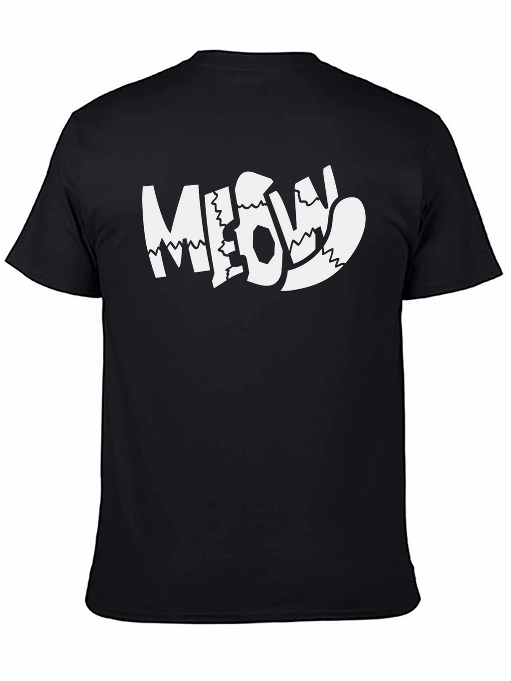 Meow Graphic Tee - Fun Cat Lovers T-Shirt