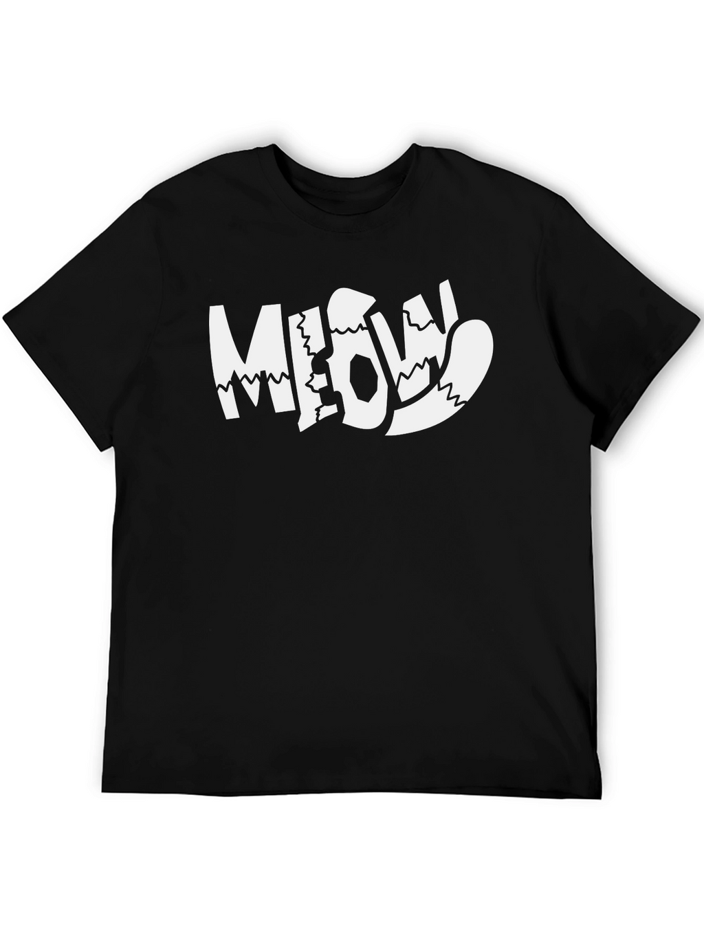 Meow Graphic Tee - Fun Cat Lovers T-Shirt