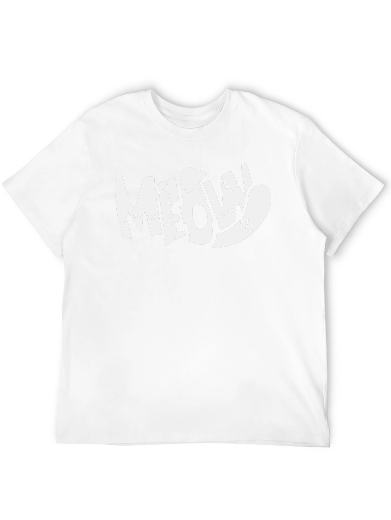 Meow Graphic Tee - Fun Cat Lovers T-Shirt