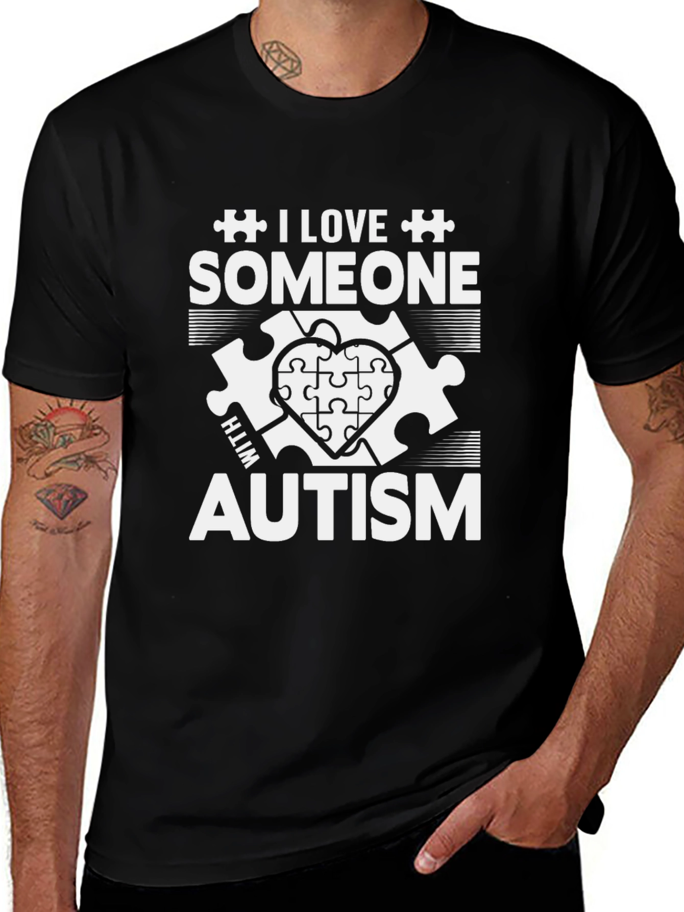 I Love Someone With Autism T-Shirt