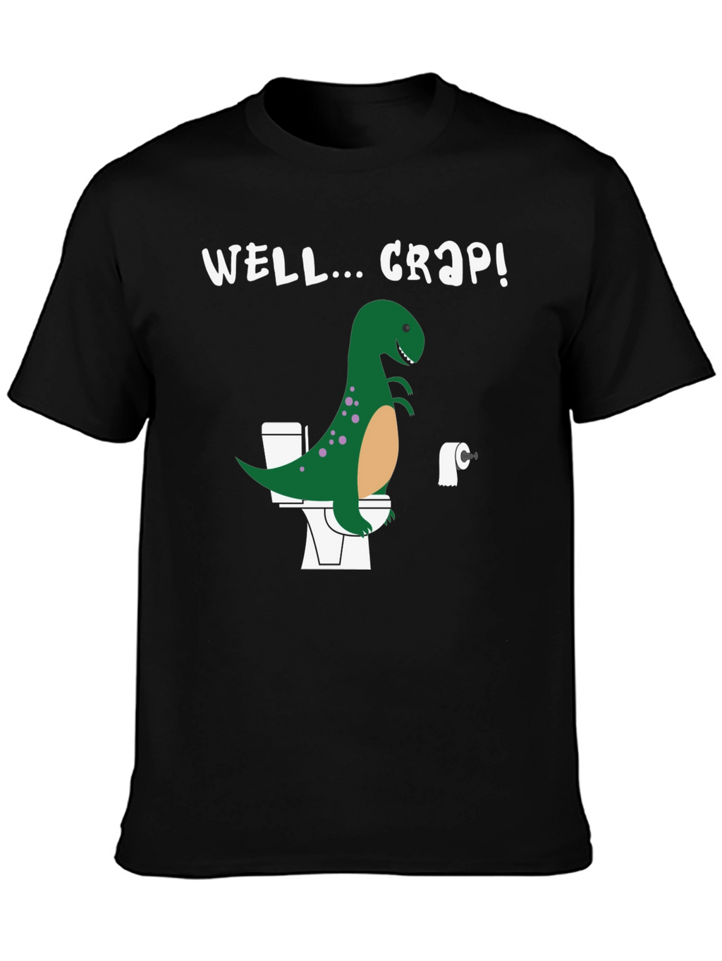Dino Toilet Humor Graphic Tee