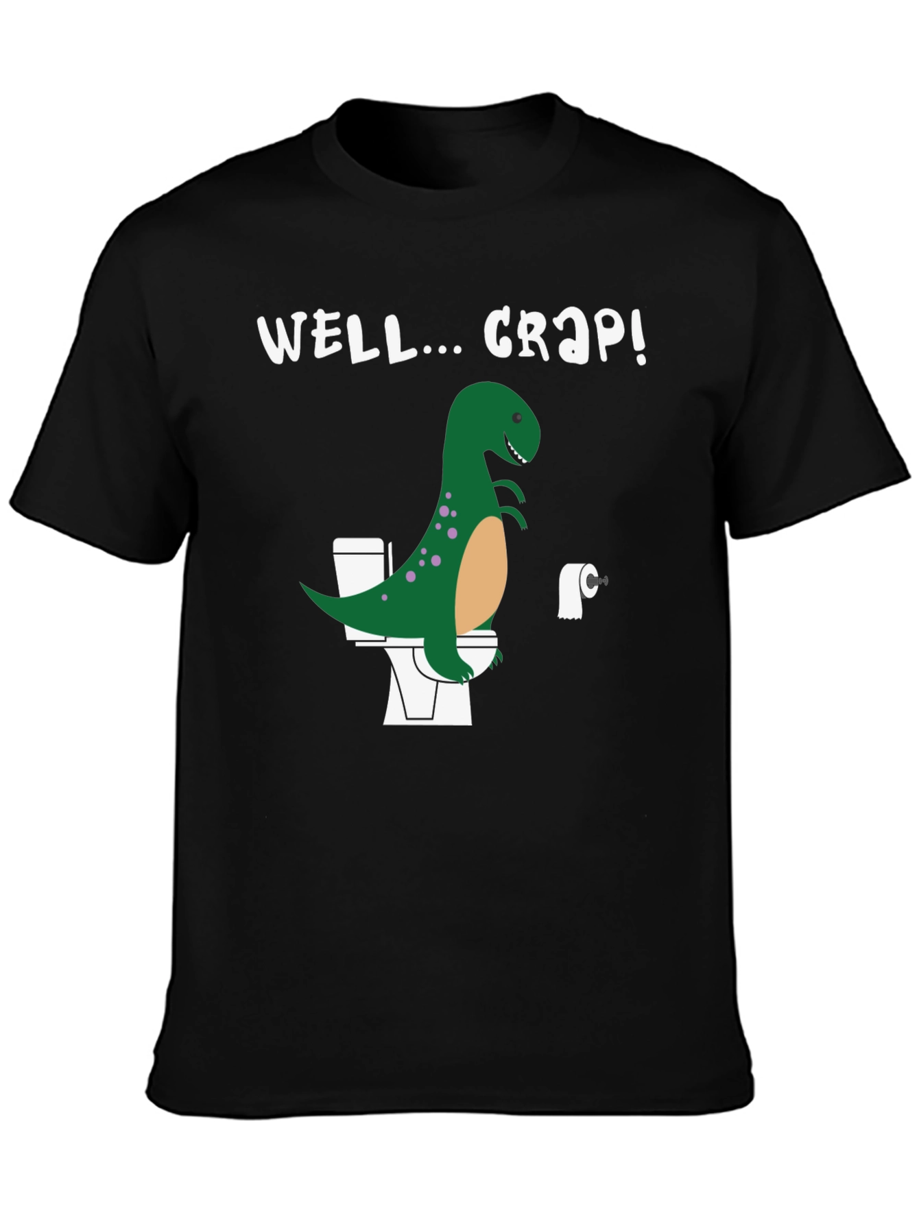 Dino Toilet Humor Graphic Tee