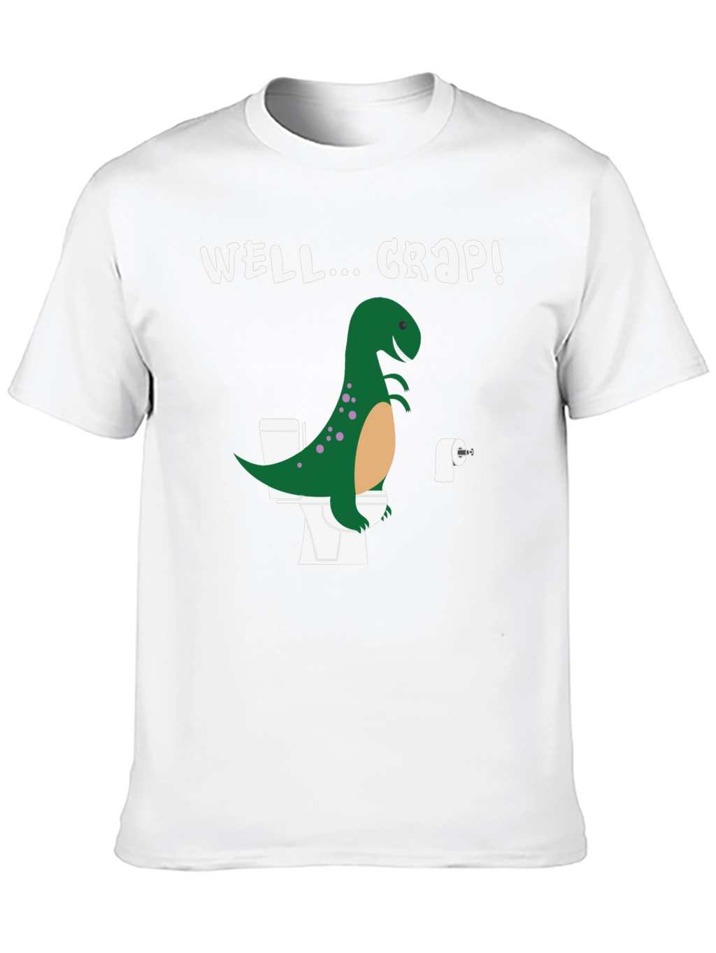 Dino Toilet Humor Graphic Tee