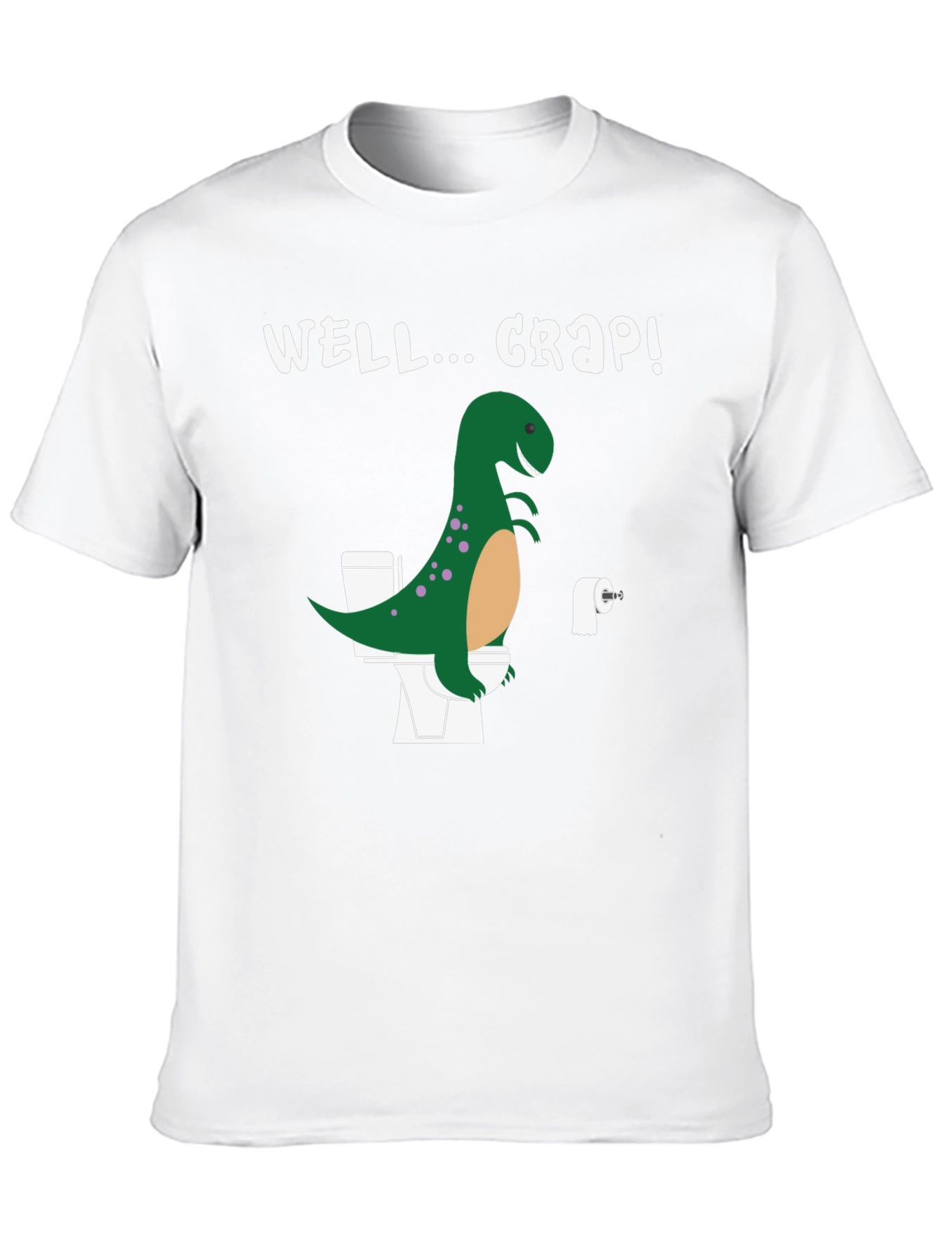 Dino Toilet Humor Graphic Tee