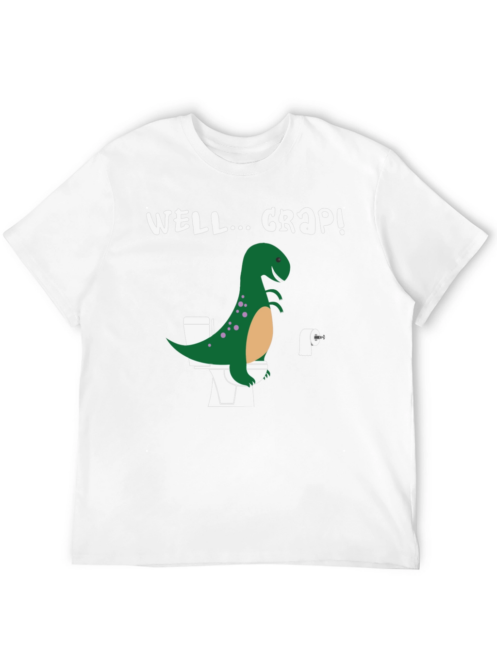 Dino Toilet Humor Graphic Tee