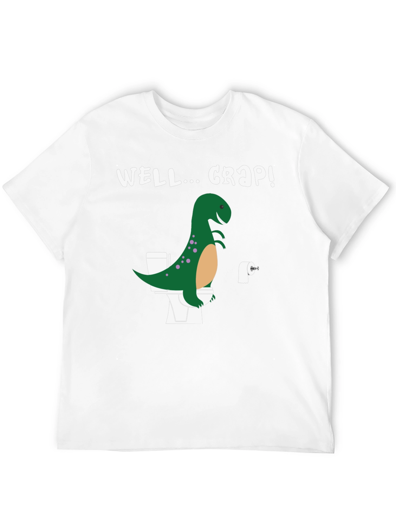 Dino Toilet Humor Graphic Tee