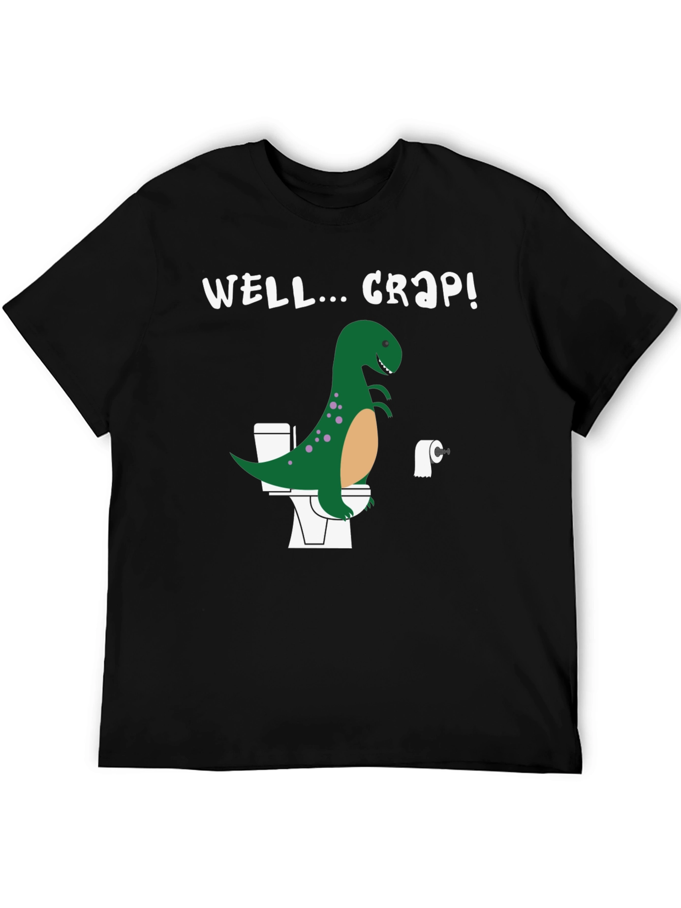 Dino Toilet Humor Graphic Tee