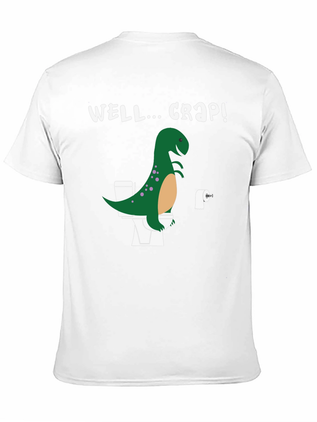 Dino Toilet Humor Graphic Tee