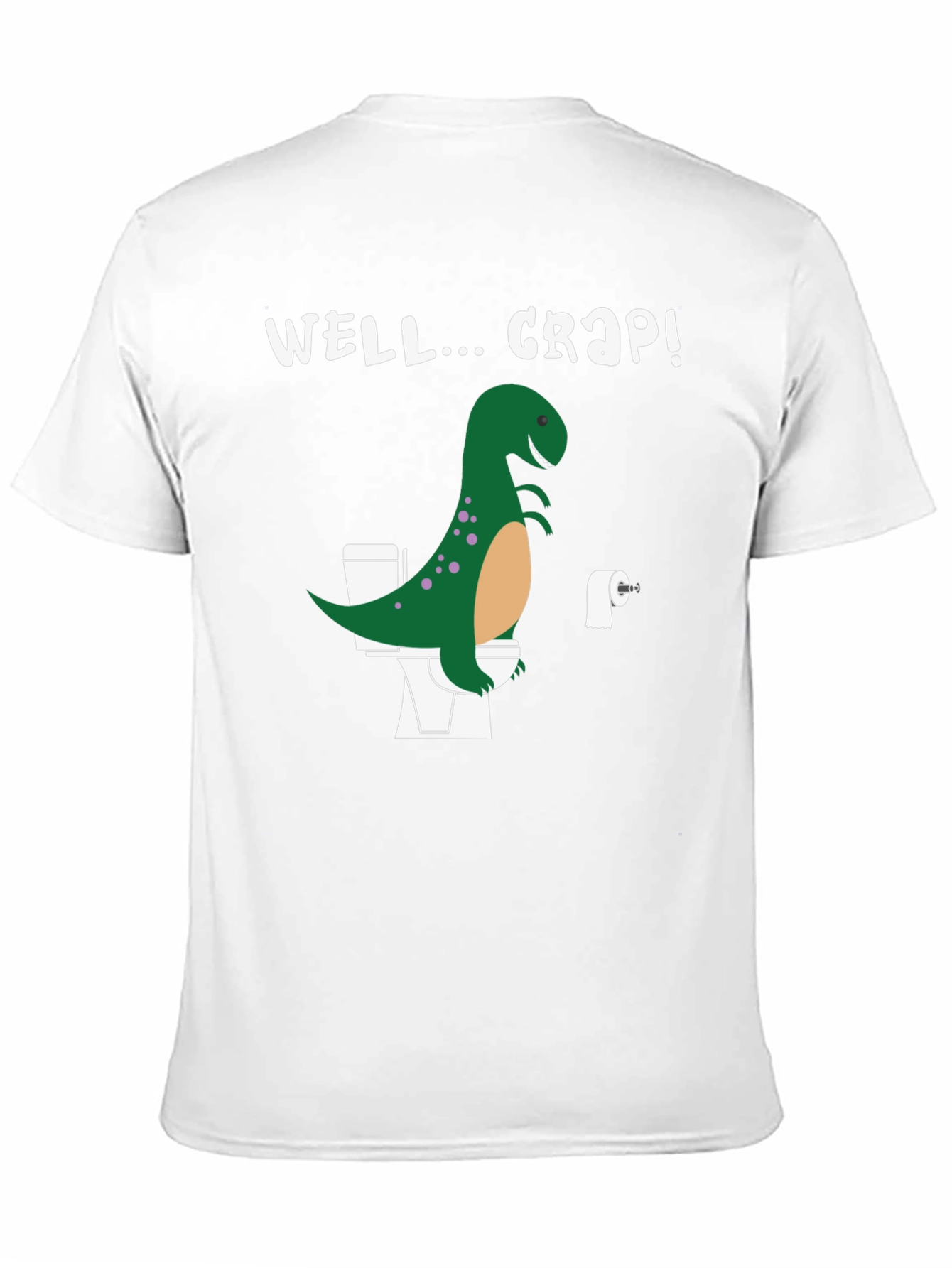 Dino Toilet Humor Graphic Tee