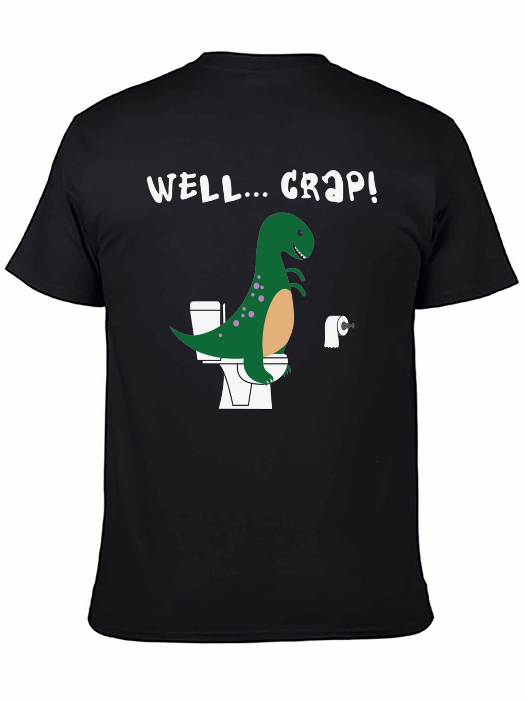 Dino Toilet Humor Graphic Tee