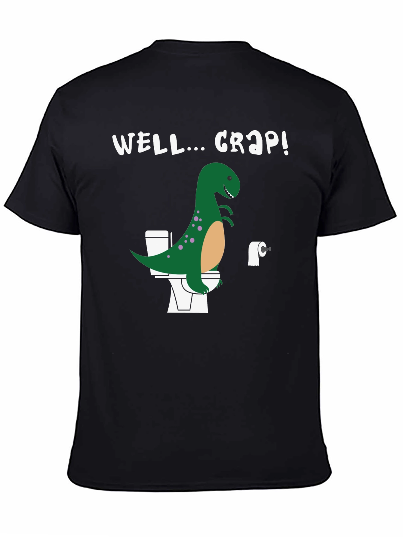 Dino Toilet Humor Graphic Tee