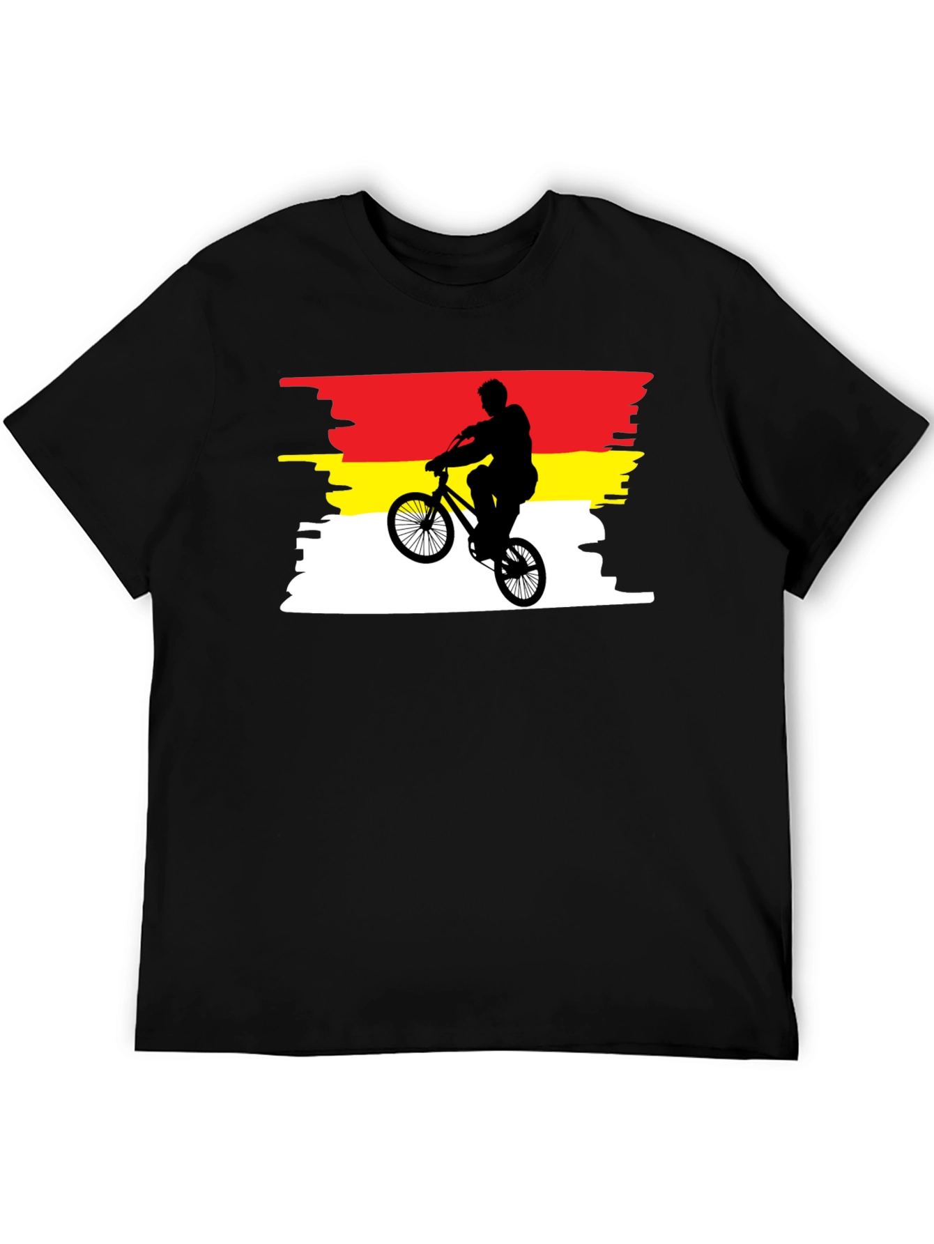 BMX Rider T-Shirt - Germany Flag Colors - Stunt Bike Graphic Tee