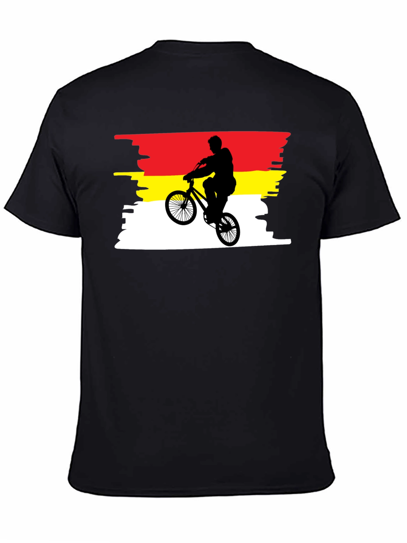 BMX Rider T-Shirt - Germany Flag Colors - Stunt Bike Graphic Tee