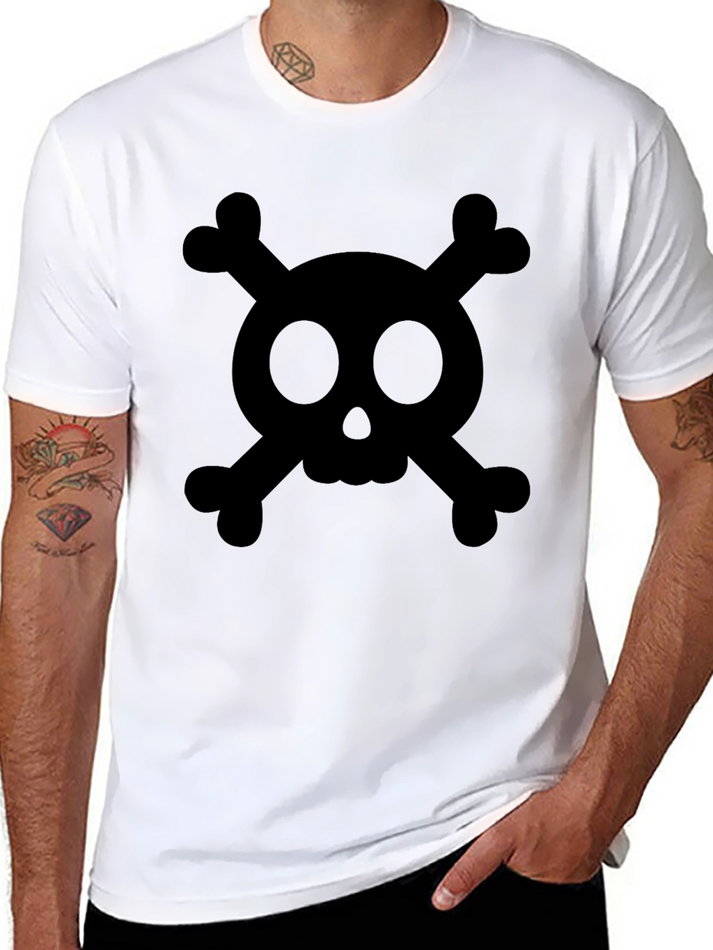 Skull and Crossbones Graphic T-Shirt
