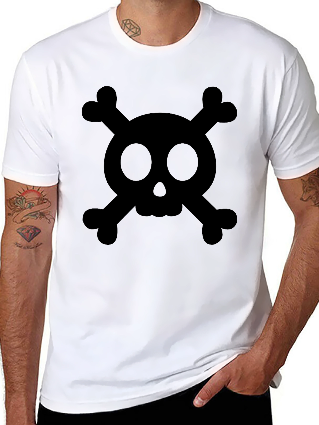 Skull and Crossbones Graphic T-Shirt