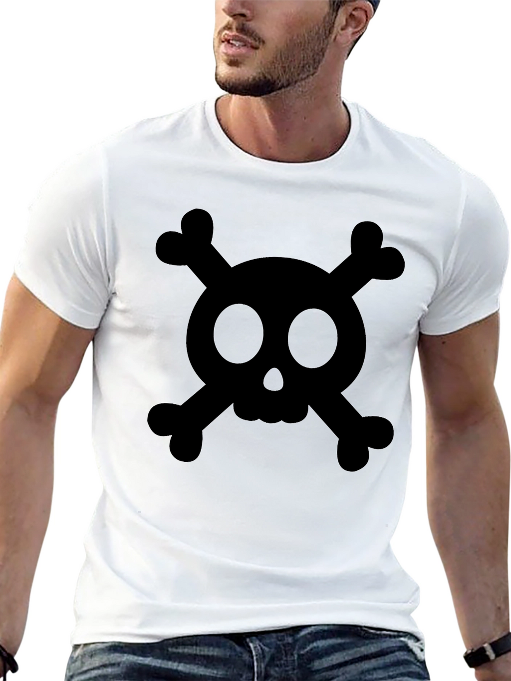 Skull and Crossbones Graphic T-Shirt