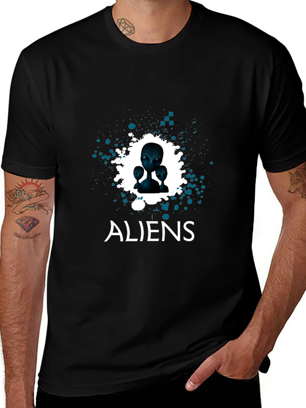 Aliens Graphic Tee - Classic Black