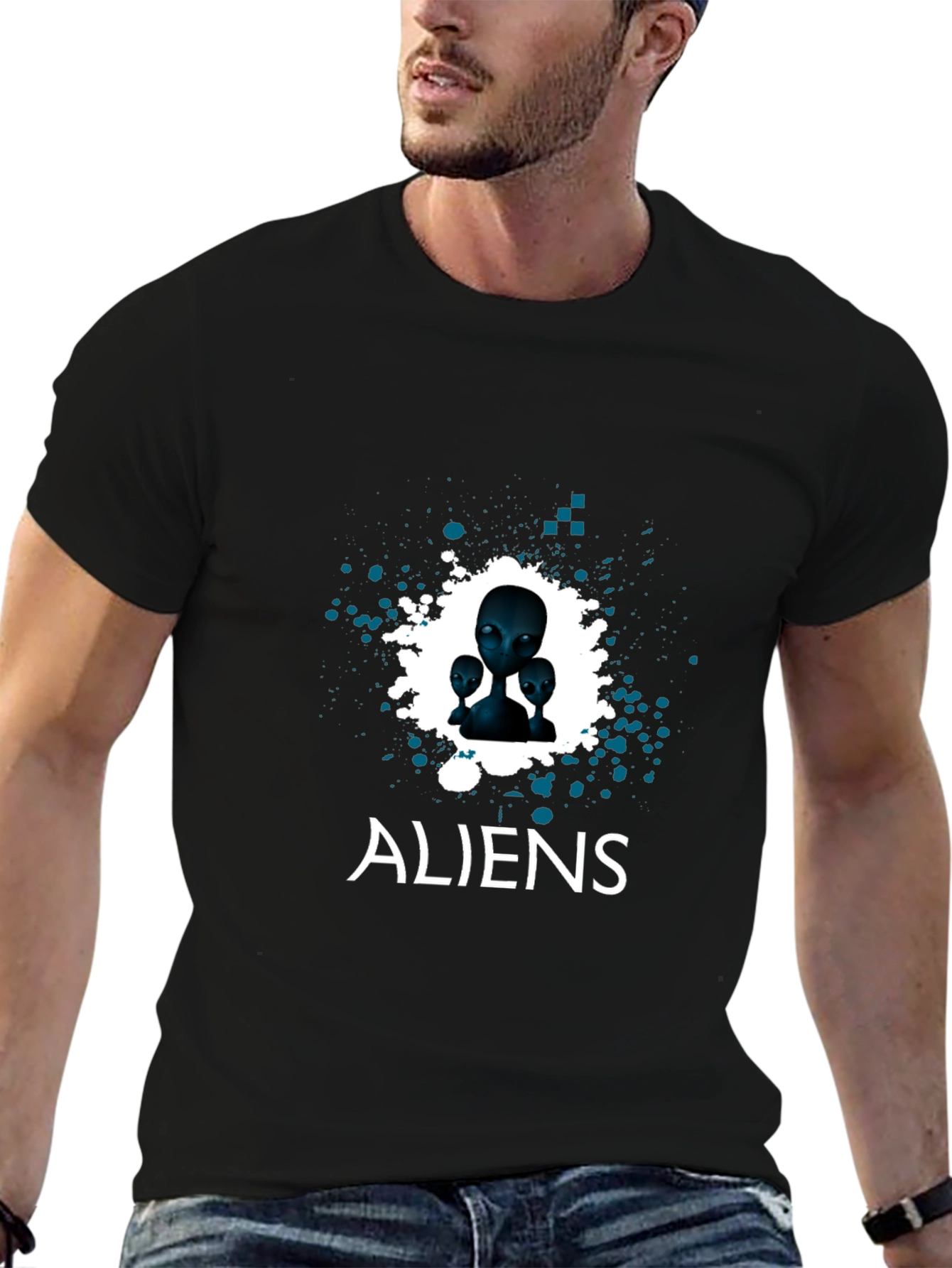 Aliens Graphic Tee - Classic Black