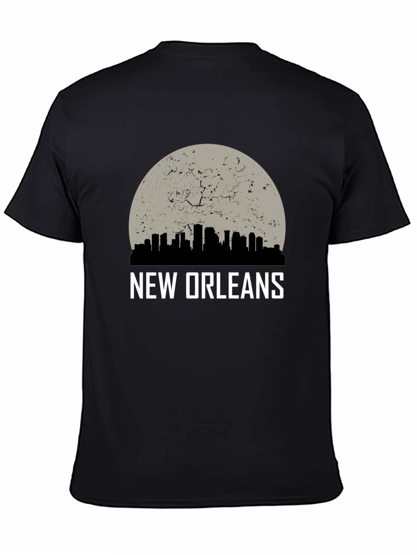 New Orleans Skyline Graphic Tee - Black