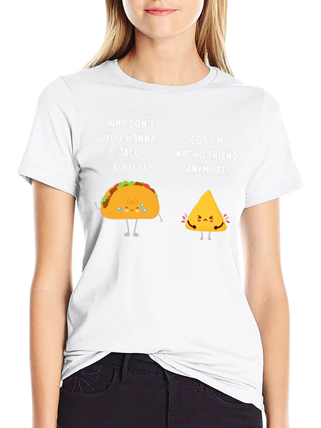 Funny Taco & Nacho Friend Pun Graphic T-Shirt