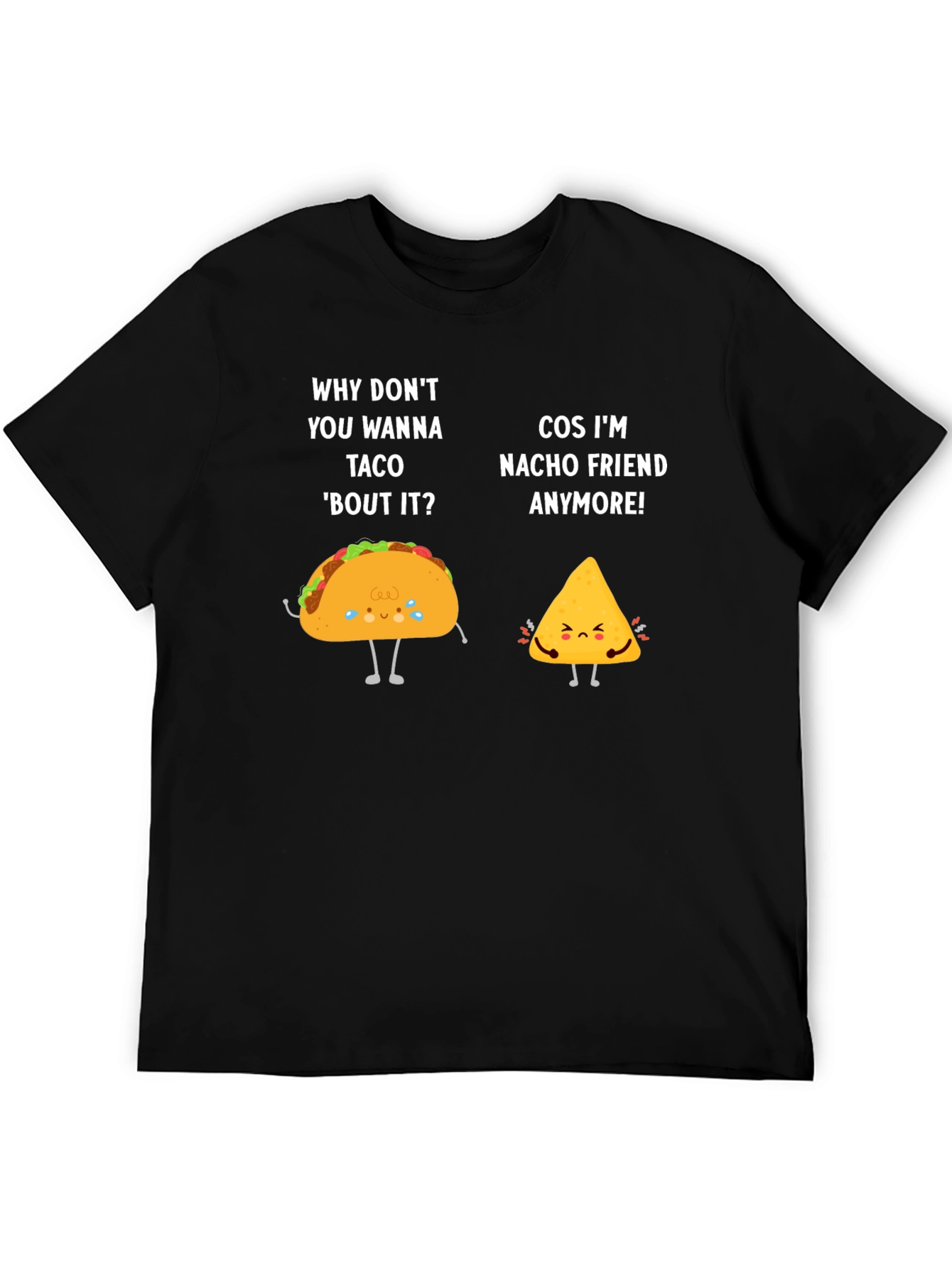 Funny Taco & Nacho Friend Pun Graphic T-Shirt