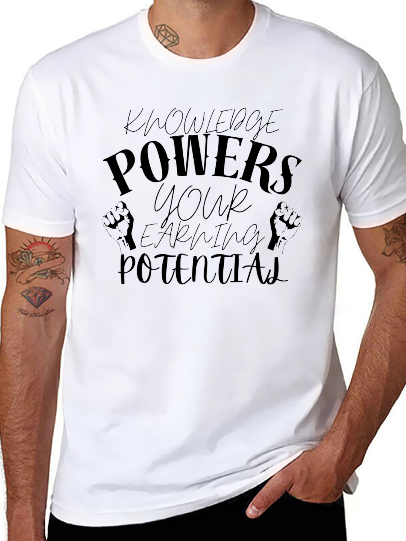 Knowledge Powers Your Earning Potential T-Shirt