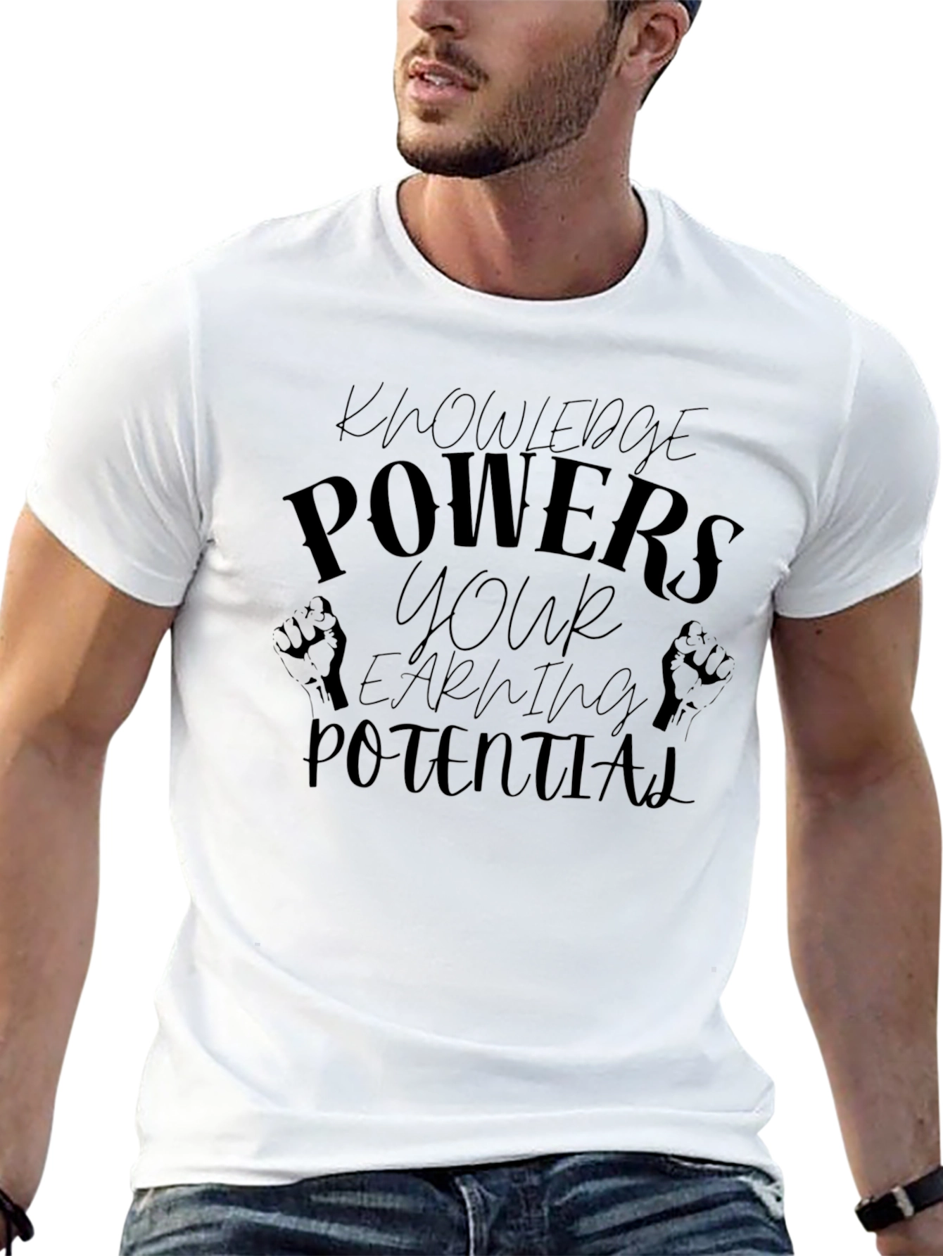 Knowledge Powers Your Earning Potential T-Shirt