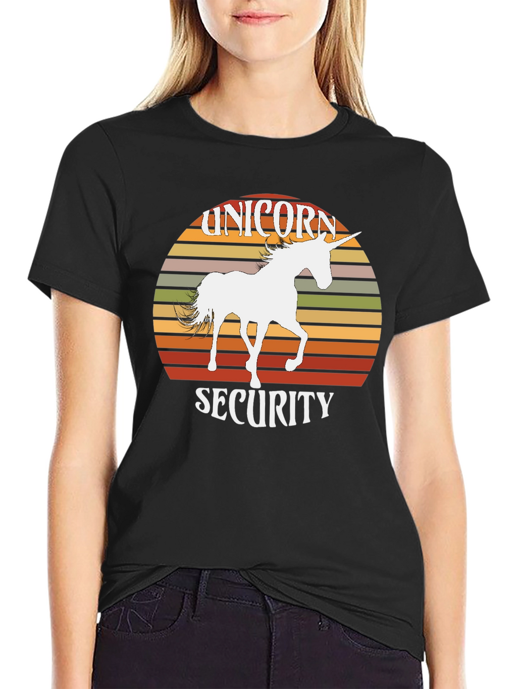 Unicorn Security T-Shirt - Retro Style
