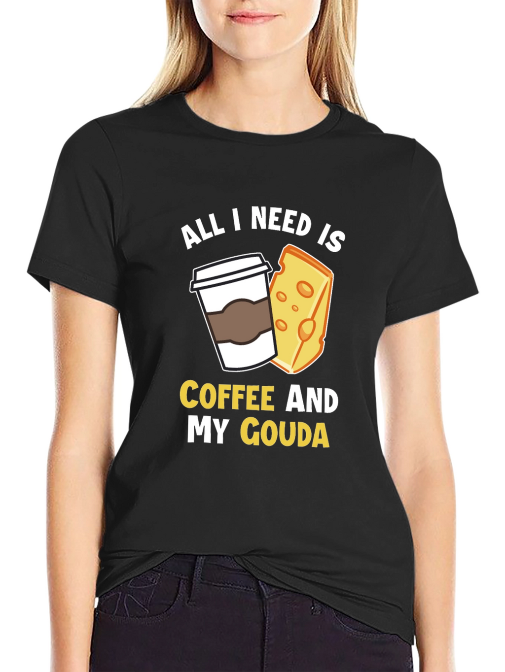 Coffee and Gouda T-Shirt - Funny Foodie Tee