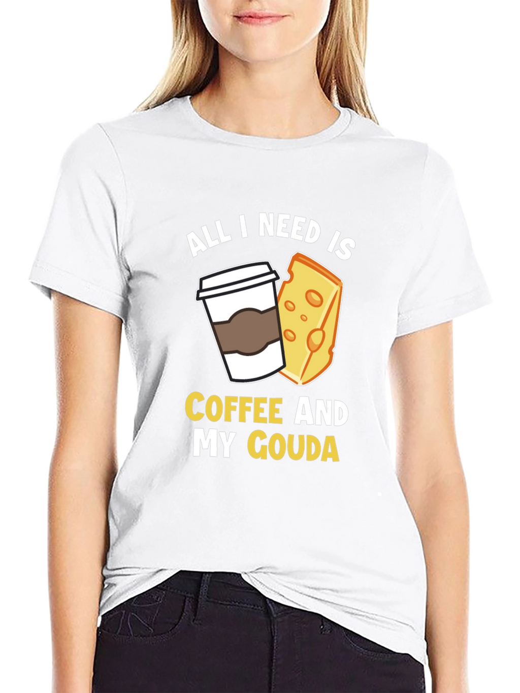 Coffee and Gouda T-Shirt - Funny Foodie Tee