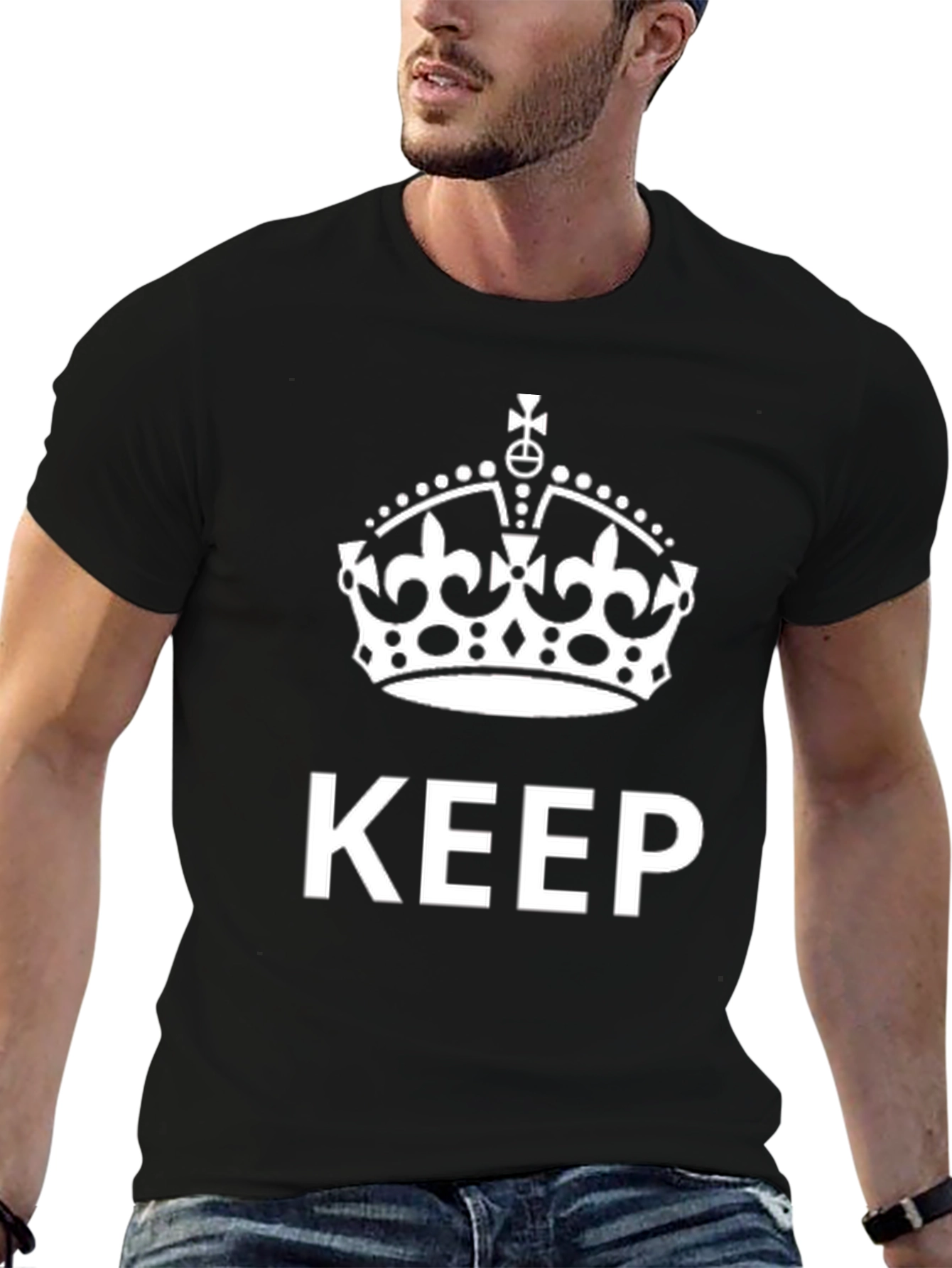 Keep Calm Crown Black Tee