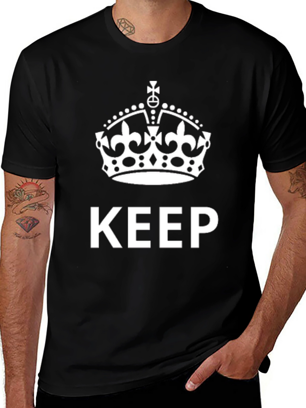 Keep Calm Crown Black Tee