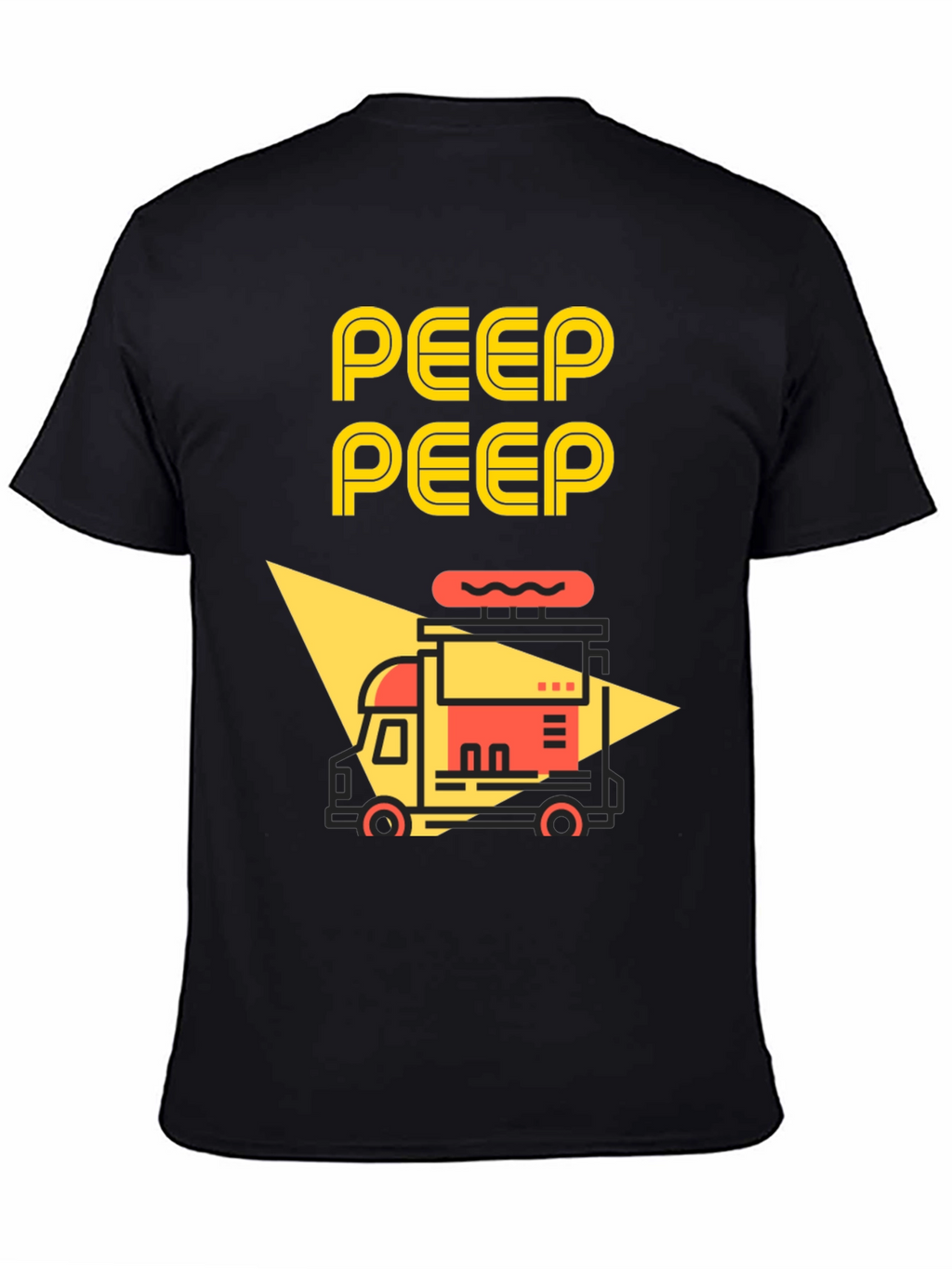 Peep Peep Food Truck Graphic Tee - Black